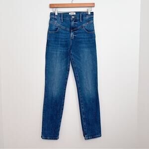 Frame Denim Retro V Yoke High Rise Jeans